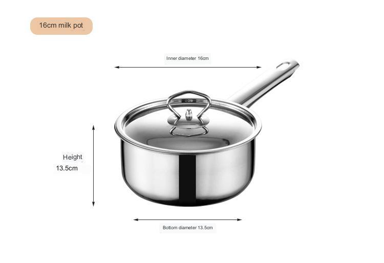 Ensemble de pots en acier