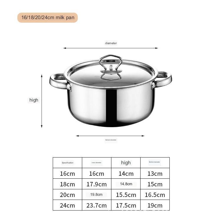 Ensemble de pots en acier