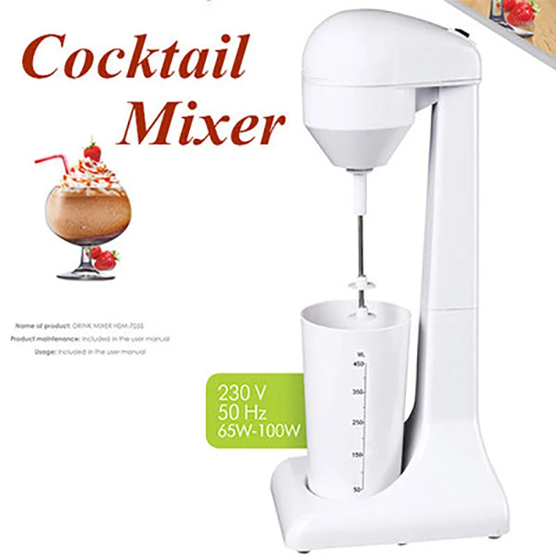 220V Electric Milk Frother Portable Milk Foamer Multifunctional Food Mixer Milk Cappuccino Blender Mixing Milkshake Foam Maker