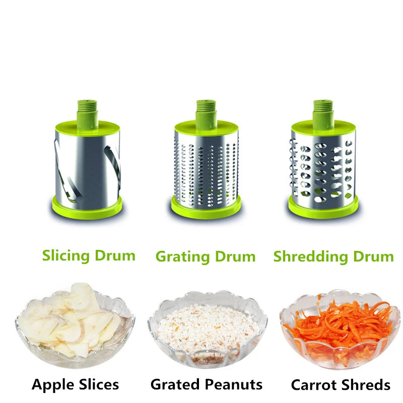 LMETJMA Rotary Spiralizer Vegetables Slicer Cheese Vegetable Grater Shredder Zucchini Noodle Maker Spaghetti Spiralizer KC0089