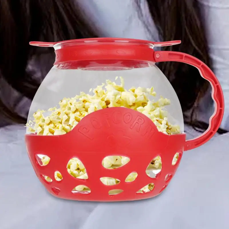 Microwave Popcorn Popper Portable Cooking Gadgets Small Bucket Popcorn Maker Reusable Corn Popper For Home And Apartments