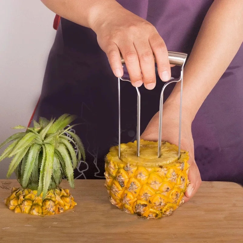 Pineapple Peeler Cutter Ananas Meat Extractor Corer Remover Home Kitchen Knife Slicer Fruit Tools Machine Stainless Steel