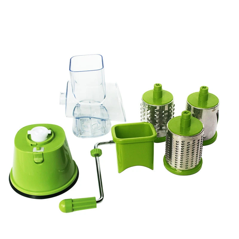 LMETJMA Rotary Spiralizer Vegetables Slicer Cheese Vegetable Grater Shredder Zucchini Noodle Maker Spaghetti Spiralizer KC0089